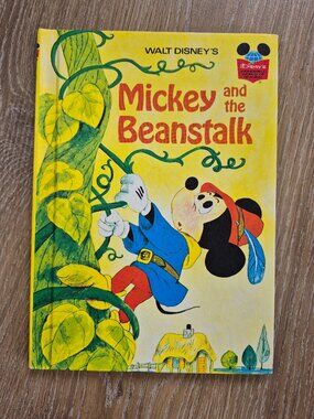 Vintage Disney Mickey and the Beanstalk 1973 Book Wonderful World Reading